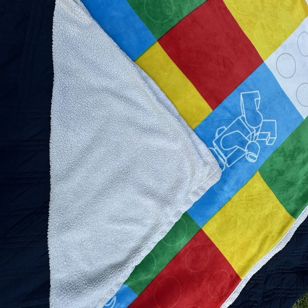 Official LEGO Vip Fleece Blanket 5007622 Plush Throw Fabric for DIY Upcycling Se
